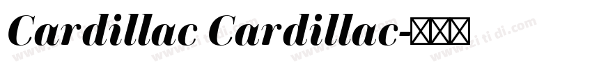 Cardillac Cardillac字体转换